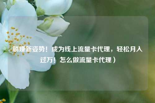 躺赚新姿势！成为线上流量卡代理，轻松月入过万！怎么做流量卡代理）